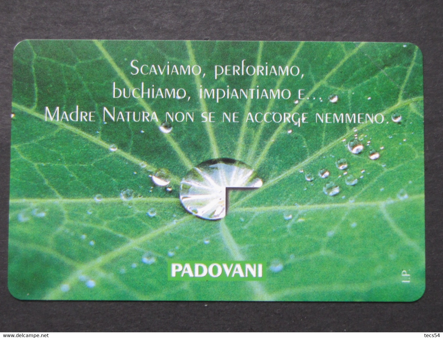 ITALIA TELECOM - 3441 C&C 347 GOLDEN - PRIVATE PUBBLICHE - PADOVANI SCAVIAMO - NUOVA MINT - Private - Tribute