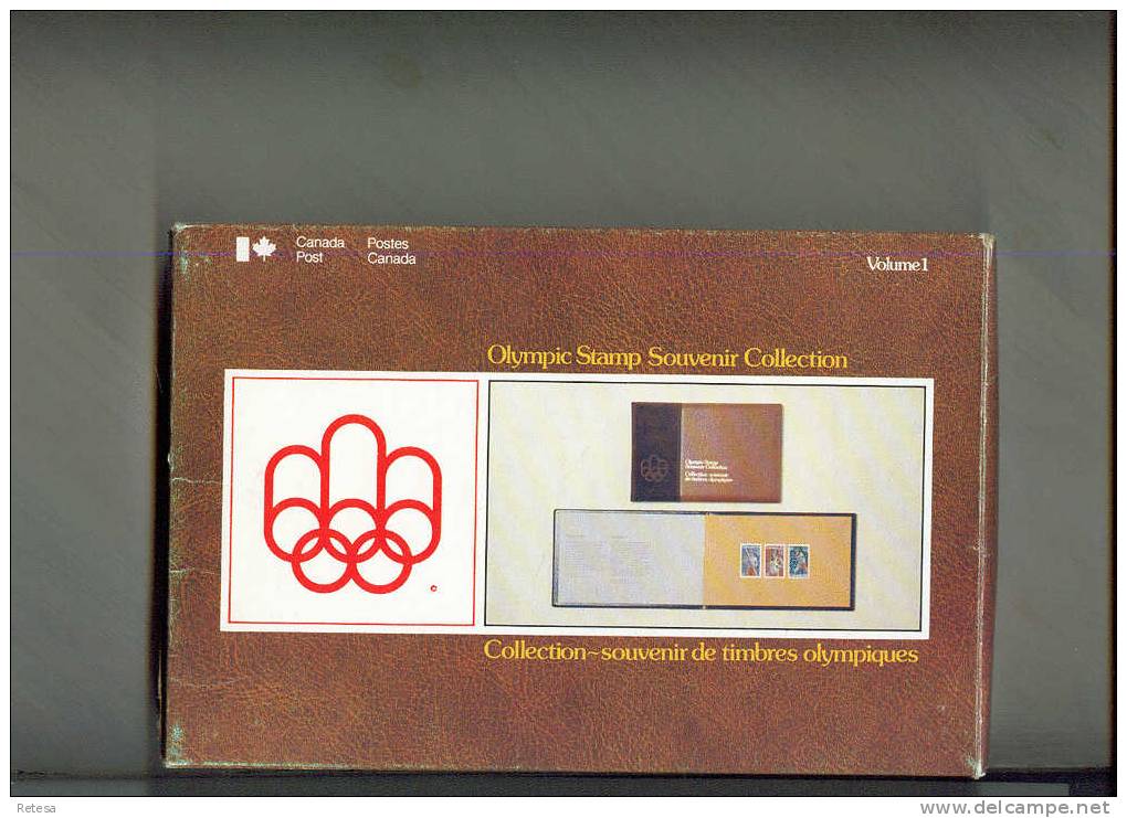 MONTREAL  OLYMPIC STAMP SOUVENIR COLLECTION 1975/76 VOLUME 1  SPECIAAL BOEKJE MET 21 ZEGELS ** - Zomer 1976: Montreal