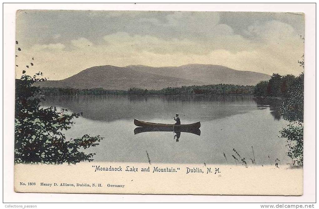 Cp , IRLANDE , DUBLIN , Monadnock Lake And Mountains , Colorisée , Dos Simple - Dublin