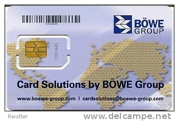 @+ Carte Demonstration BOWE - Card Solution (Numérotée) Puce 2 - Ausstellungskarten