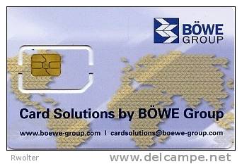 @+ Carte Demonstration BOWE - Card Solution (Non Numérotée) Puce 2 (Sample Card) - Ausstellungskarten