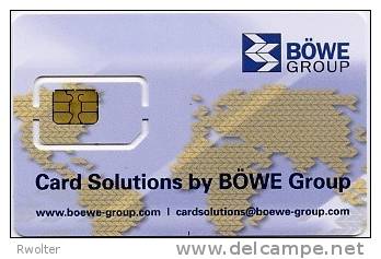 @+ Carte Demonstration BOWE - Card Solution (Non Numérotée) Puce 1 (Sample Card) - Cartes De Salon Et Démonstration