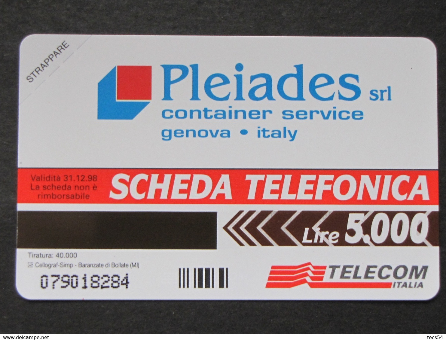 ITALIA TELECOM - 3426 C&C 334 GOLDEN - PRIVATE PUBBLICHE - PLEIADES - NUOVA MINT - Private TK - Ehrungen