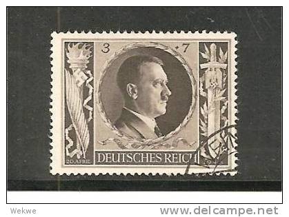 IIII-Mi.Nr.844 O/ (1943) Hitlers Geburtstag, 3 Pfg. - Gebraucht