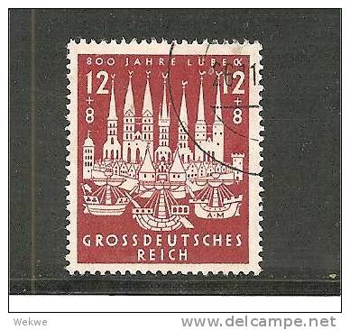 III-Mi.Nr.862 O/ (1943) Hansestadt Lübeck - Gebraucht