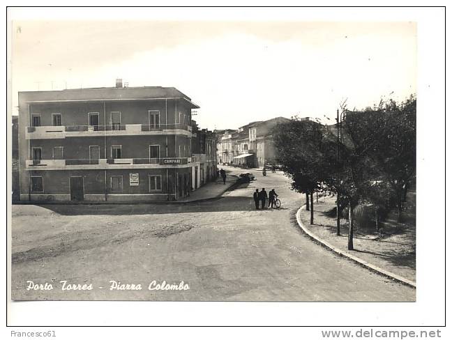 $$$15 Sardegna PORTO TORRES Sassari Piazza Colombo Anni '50 Fotografica Nuova Formato Grande - Sonstige & Ohne Zuordnung