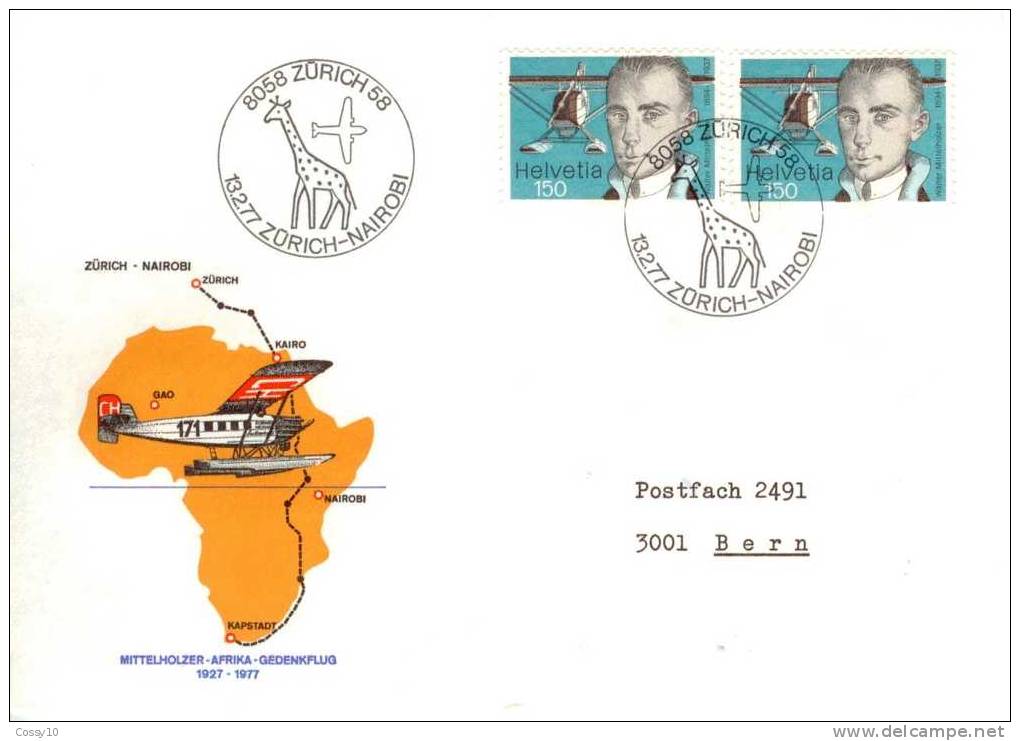 FDC 1977 - Erst- U. Sonderflugbriefe