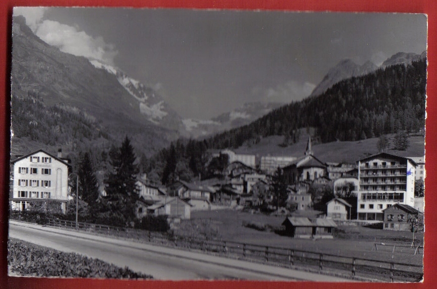 V068 Leuberbad Loèche Les Bains.Balmhorn,Gitzifurgge,Ferdenrothorn.Cachet 1960.Klopfenstein 50324 - Loèche