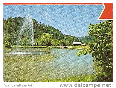 AK 623/1460 Bad Herrenalb Mehrbildkarte 8 Bilder oben rundes Bild Freischach Tennisplatz Minigolf Camping Freibad