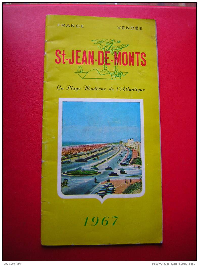 LIVRET COUVERTURES SOUPLES-VENDEE -ST JEAN DE MONTS-1967-LA PLAGE MODERNE DE L'ATLANTIQUE - Normandie