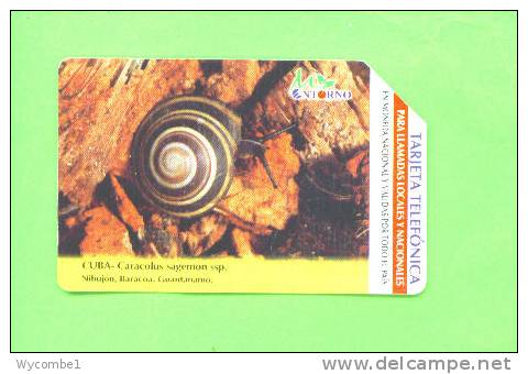 CUBA - Urmet Phonecard/Mollusc/Snail - Kuba