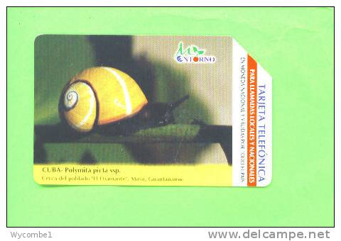 CUBA - Urmet Phonecard/Mollusc/Snail - Cuba