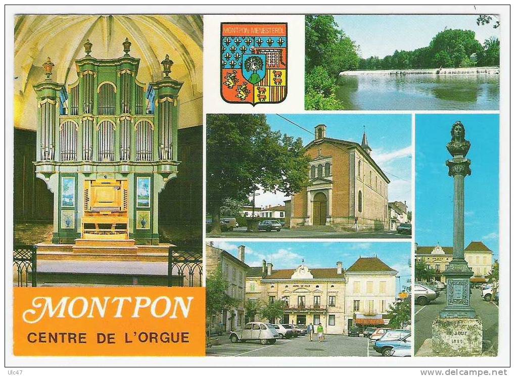 - MONTPON (Dordogne). - CENTRE DE L'ORGUE - Cp - Bon état - - Nontron
