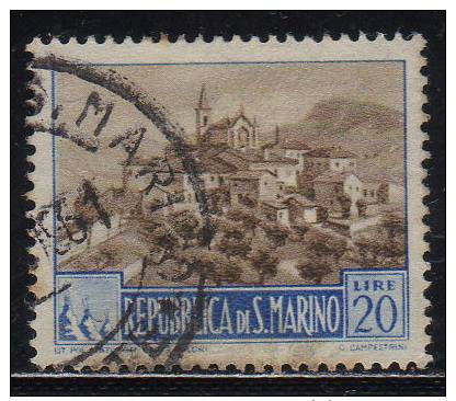 8111 San Marino 1949 Paesaggi £ 20 Usato - Usati