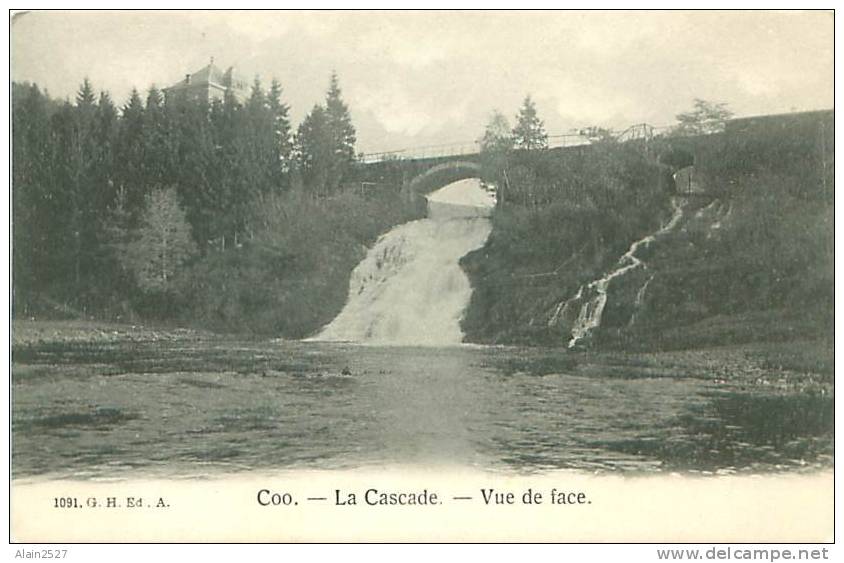 COO - La Cascade - Vue De Face (G.H. Ed. A.  1091) - Trois-Ponts