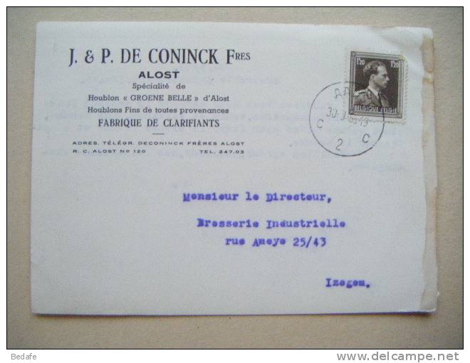 CARTE POSTALE J. & P. DE CONINCK Fres ALOST SPECIALITE DE HOUBLON GROENE BELLE D' ALOST - Aalst