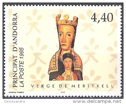 Andorre Français 1995 Yvert 461 Neuf ** Cote (2015) 2.70 Euro Vierge De Meritxell - Neufs
