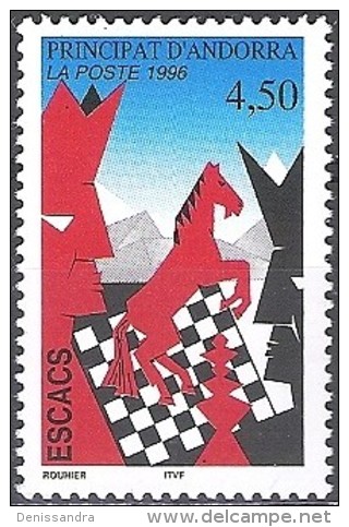 Andorre Français 1996 Yvert 477 Neuf ** Cote (2015) 2.80 Euro Les échecs - Unused Stamps