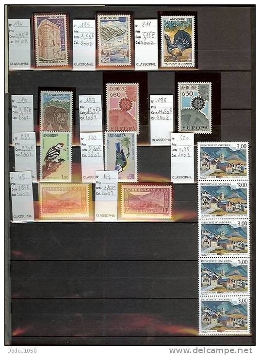 ANDORRE Lot De Timbres Neufs - Sammlungen