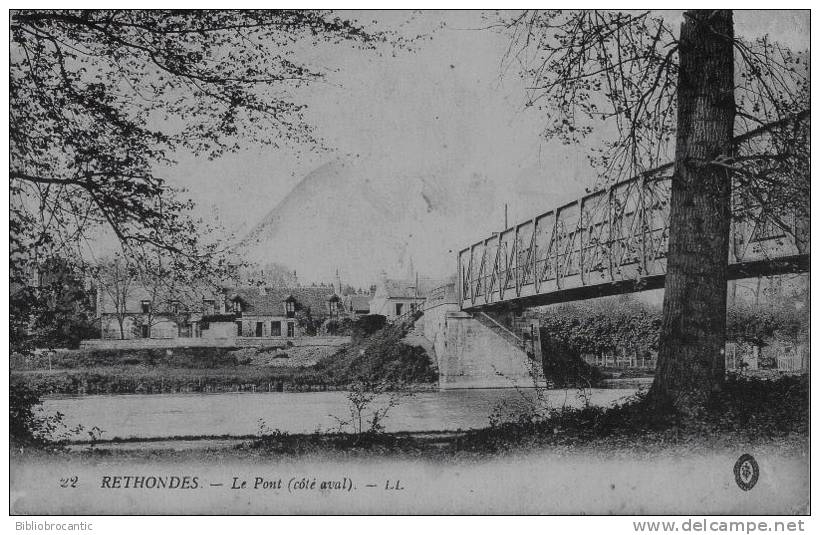 D60 - RETHONDES - VUE DU PONT Côté Aval - Rethondes