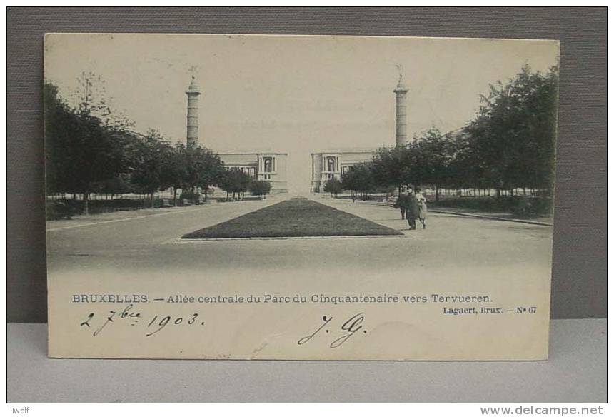 Bruxelles (Brussel) - Allée Centrale Du Parc Cinquantenaire Vers Tervueren - Lagaert, Brux., N°67 - Avenues, Boulevards