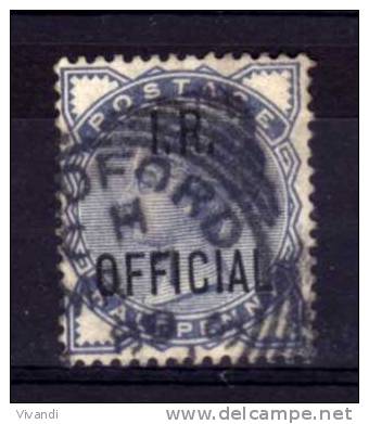 Great Britain - 1885 - ½d IR Official - Used - Dienstzegels