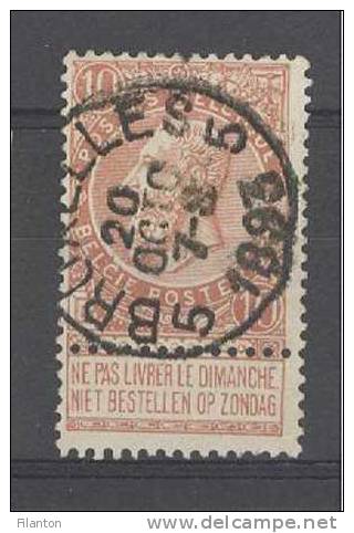 BELGIE - OBP Nr 57 - Leopold II "Fijne Baard" - Cachet BRUXELLES 5 (ref. 408) - 1893-1900 Thin Beard