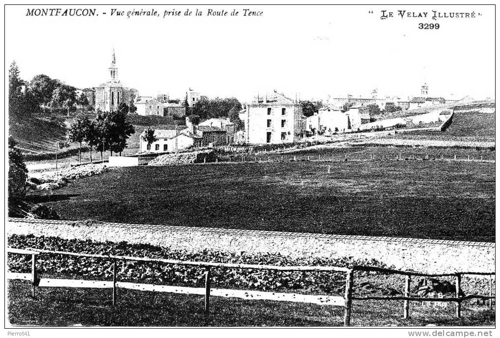 Vue Générale Prise De La Route De Tence - Montfaucon En Velay