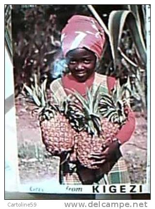 UGANDA MISSIONE A KABALE  NORTH KIGEZI  ST PAUL SEMINARY  RUSHOROZA  BAMBINA CON ANANS N1977  CI2381 - Oeganda