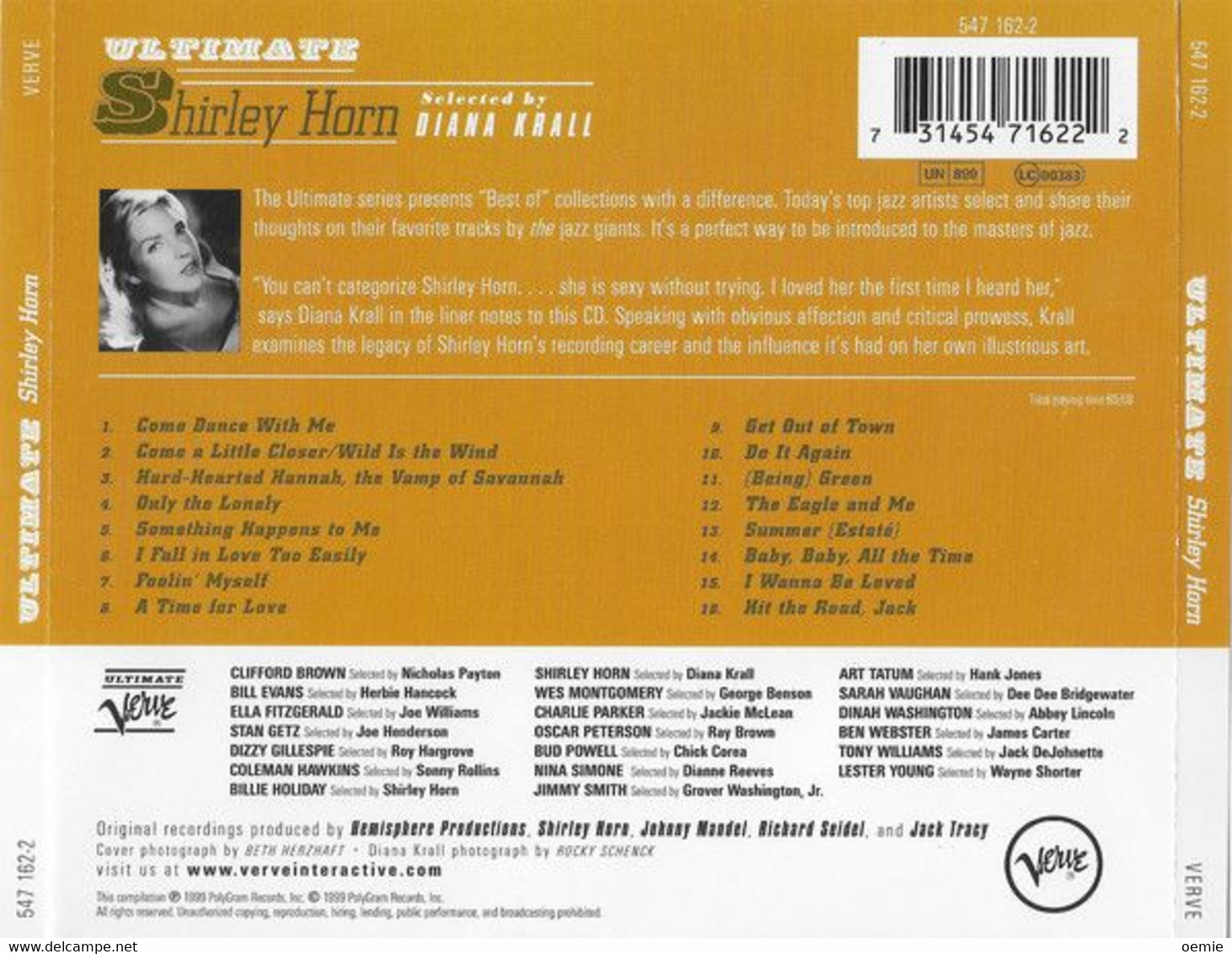 SHIRLEY HORN  °    ULTIMATE    //   CD ALBUM - Jazz
