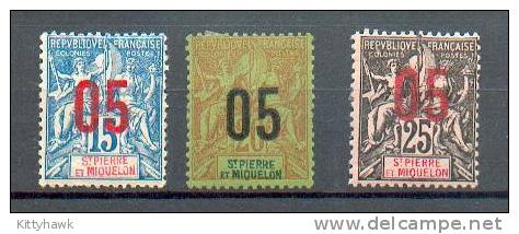 SPM 213 - YT 96-97-98 * - Unused Stamps