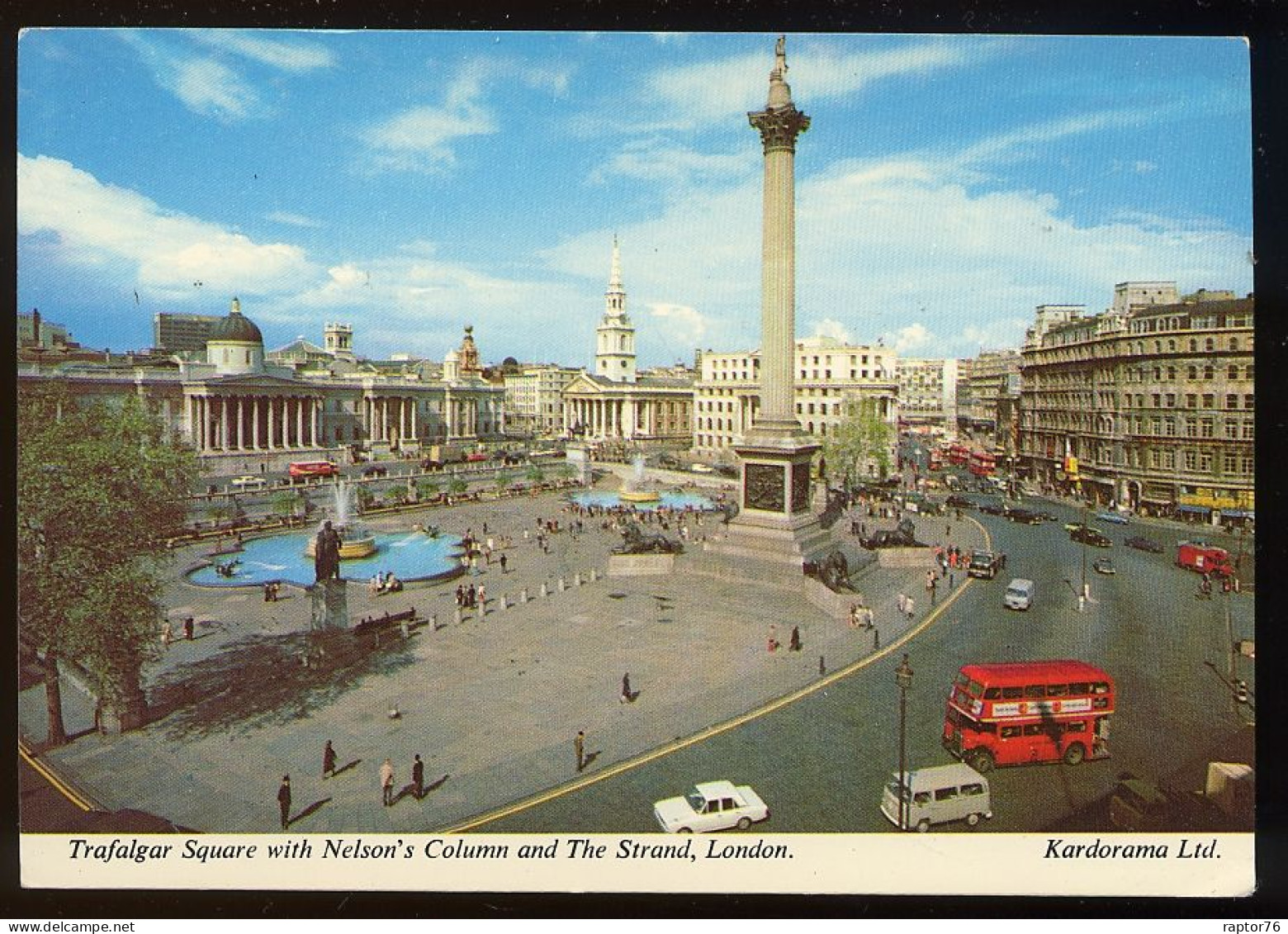 CPM Non écrite Royaume Uni  LONDRES Trafalgar Square Et Colonne Nelson Voitures - Trafalgar Square