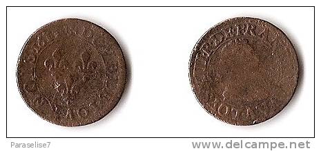 DOUBLE TOURNOIS  1611  LOUIS XIII - 1610-1643 Luigi XIII Il Giusto