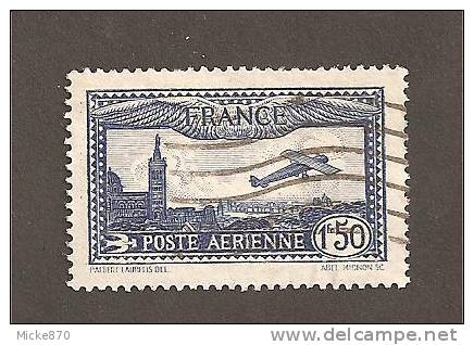 France Poste Aérienne N°6 Oblitéré Avion Survolant Marseille - 1927-1959 Used