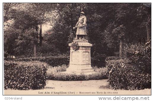 Les Aix D'Angillon - Monument Aux Morts De 1914 1918   : Achat Immédiat - Les Aix-d'Angillon