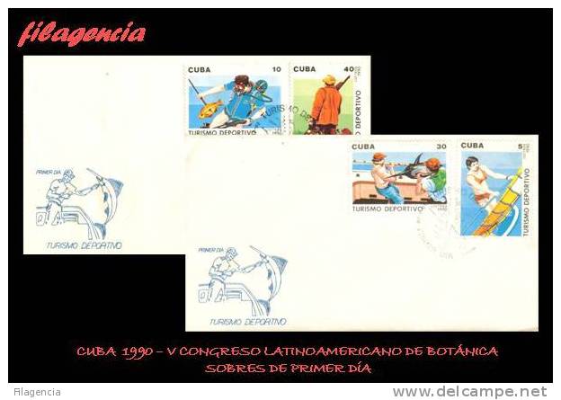 AMERICA. CUBA SPD-FDC. 1990 TURISMO DEPORTIVO - FDC