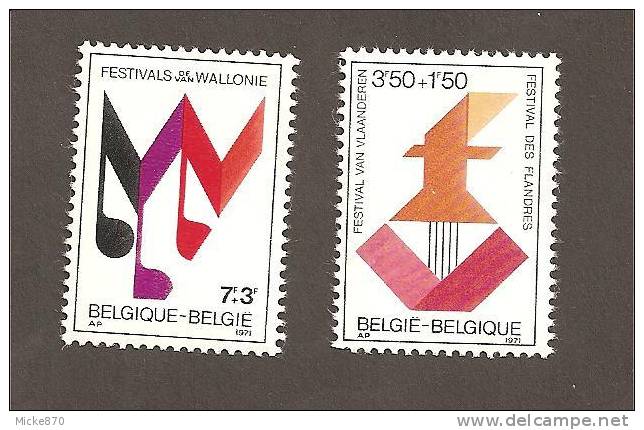 Belgique N°1599 Et 1600 Neuf** Festival Des Flandres Et De Wallonie - Ongebruikt