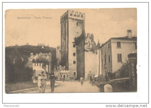 Veneto MAROSTICA Vicenza Porta Vicenza 1916 Viaggiata - Altri & Non Classificati