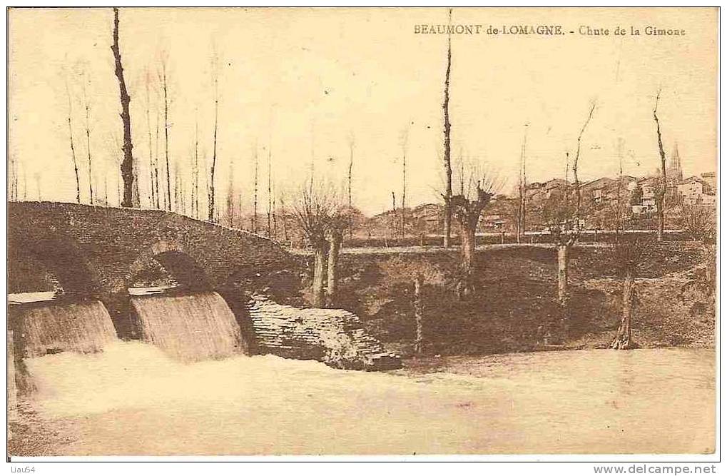 DRAGBEAUMONT De LOMAGNE Chute De La Gimone - Beaumont De Lomagne