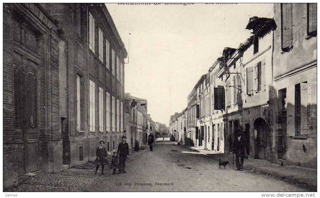 Beaumond De Lomagne - Rue Nationale - Beaumont De Lomagne