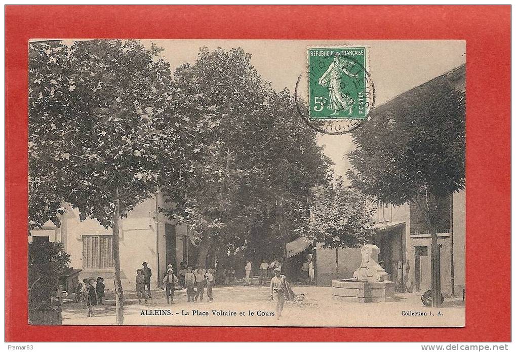 ALLEINS - La Place Voltaire Et Le Cours - Alleins