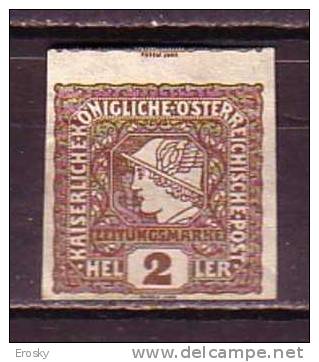 K4744 - AUSTRIA NEWSPAPERS Yv N°20 * - Periódicos