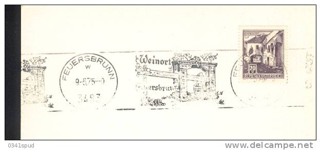 1975  Autriche Feuersbrunn   Vins Vino Raisin Vignoble Wine Grape Vineyard - Vins & Alcools