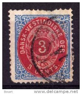 Antilles Danoises Timbre Ob. 1874 N°6 C.22,5 € - Danemark (Antilles)