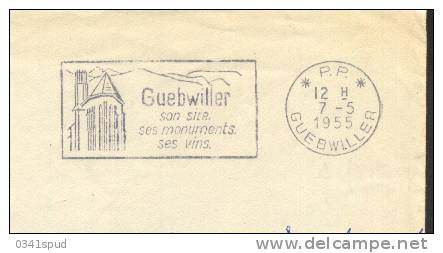 1955  France  68 Guebwiller  PP   Vins Vino Raisin Vignoble Wine Grape Vineyard - Vins & Alcools