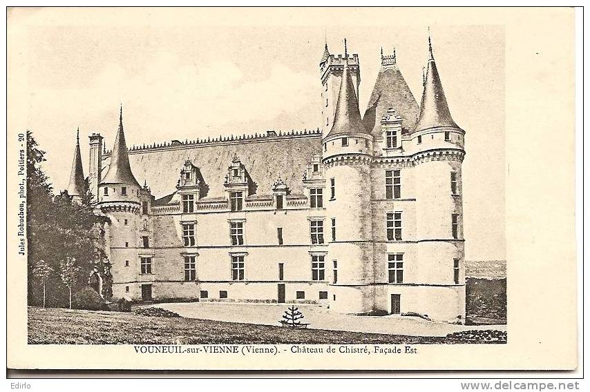 -86- Vouneuil Sur Vienne - Le Château De Chistré - Vue Prise à L'Est  - Neuve TTB - Vouneuil Sur Vienne