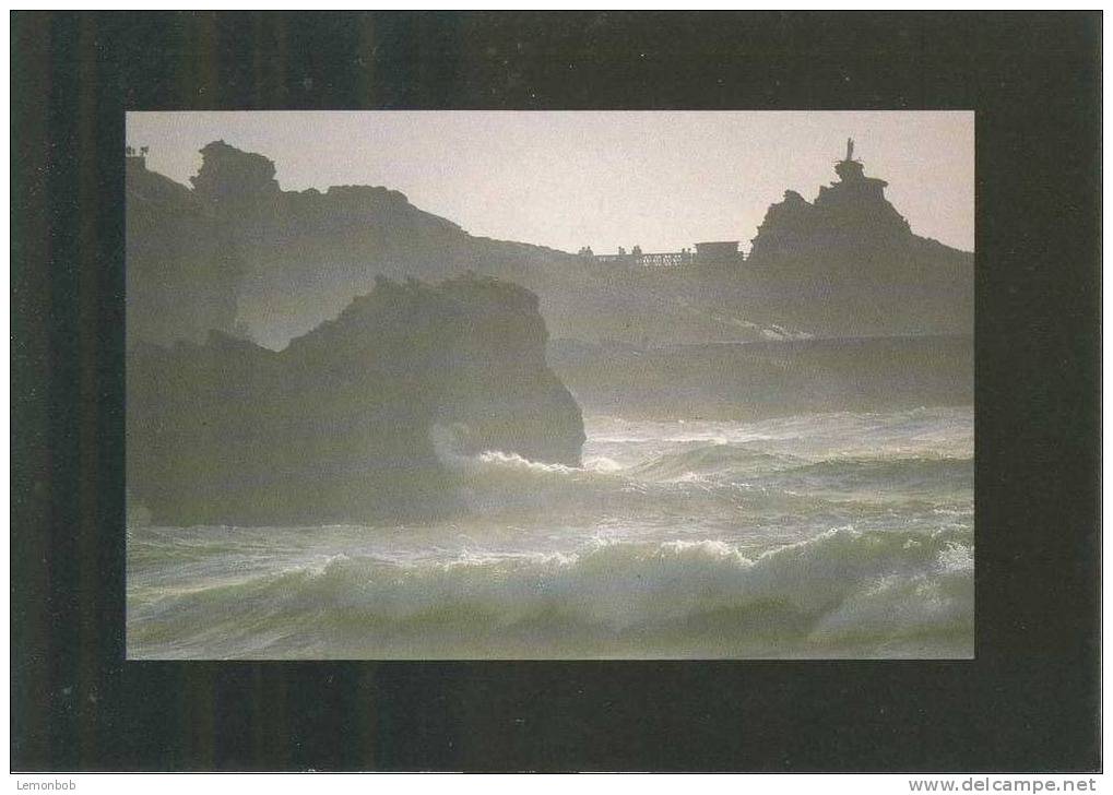 France - Biarritz - Rocher De L´Atalaye Et Rocher De La Vierge Postcard [P1156] - Aquitaine