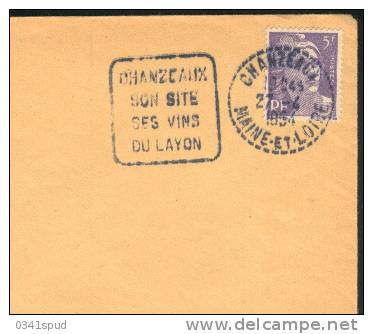 1954  France  49 Chanzeaux Daguin  Vins Vino Raisin Vignoble Wine Grape Vineyard - Vins & Alcools