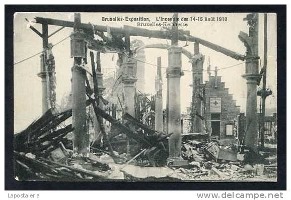 Bruxelles *Exposition. L'Incendie Des 14-15 Août 1910* Sin Datos. Nueva - Weltausstellungen