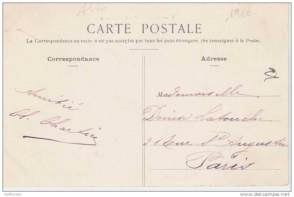 Francia 1906. Cartolina Viaggiata Di  ANDRESY  -  Le Barrage. - Andresy